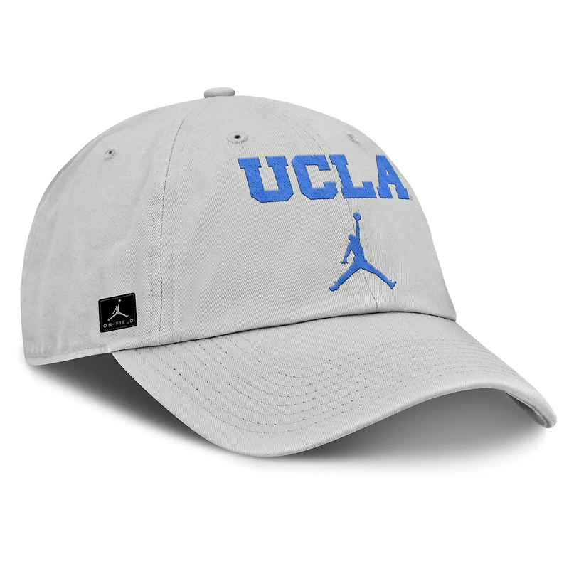 Men's Jordan Brand Gray UCLA Bruins 2025 On-Field Gameday Club Adjustable Hat