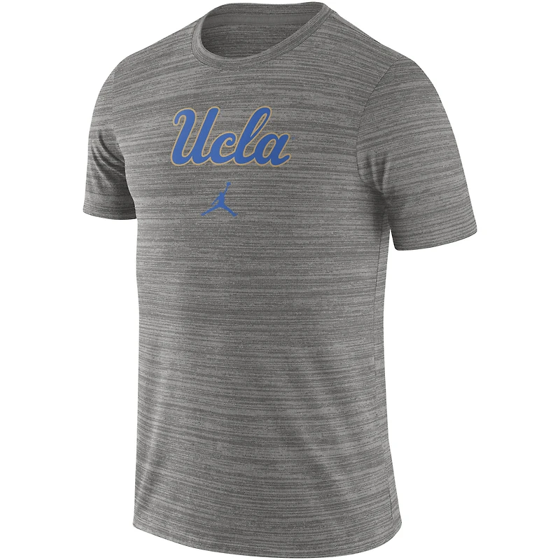 T-shirt Performance Jordan Brand UCLA Bruins Velocity pour homme, gris chiné