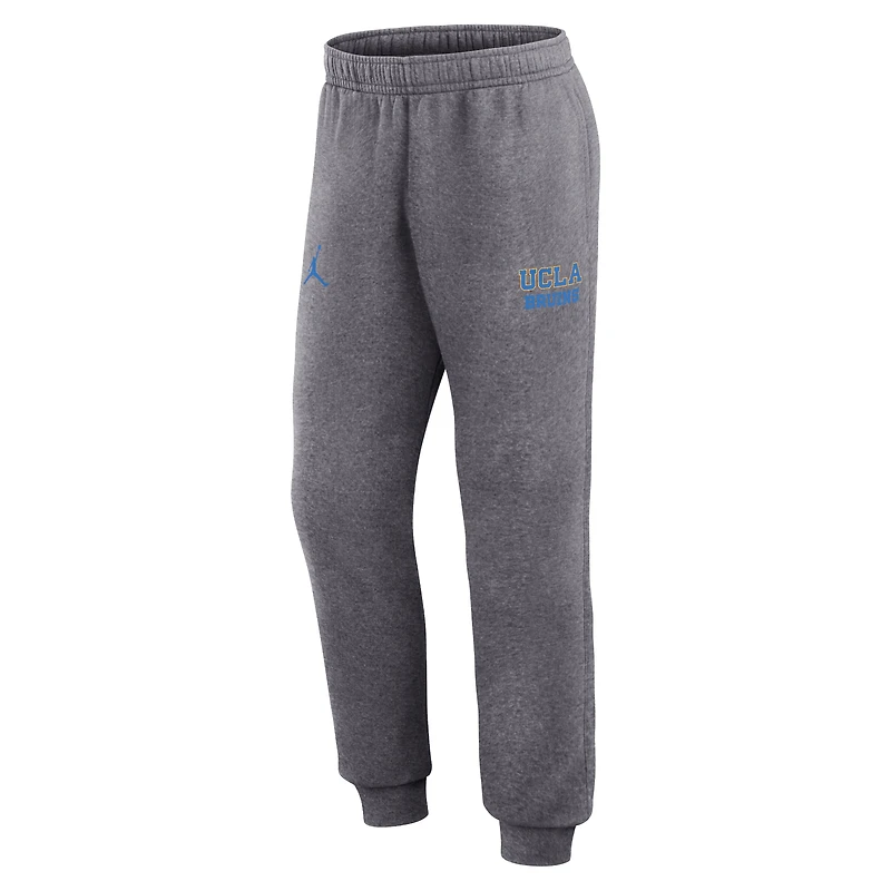 Men's Jordan Brand Heather Gray UCLA Bruins Primetime Club Fleece Jogger Pants