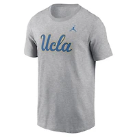 Men's Jordan Brand Heather Gray UCLA Bruins Primetime Evergreen Logo T-Shirt