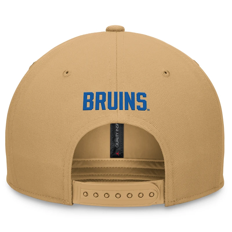 Casquette Snapback Jordan Brand kaki UCLA Bruins Primetime Pro pour hommes