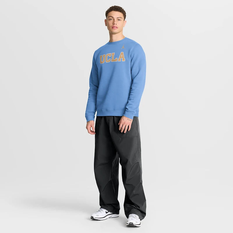Men's Jordan Brand Light Blue UCLA Bruins 2026 Sideline Club Sweatshirt