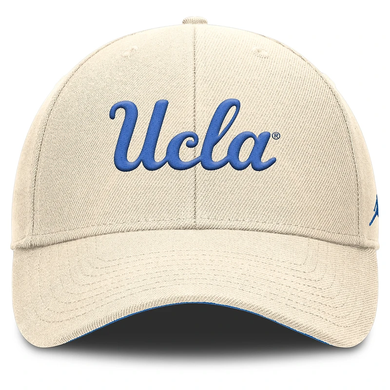 Casquette ajustable Jordan Brand Natural UCLA Bruins Primetime Rise Dri-FIT pour homme