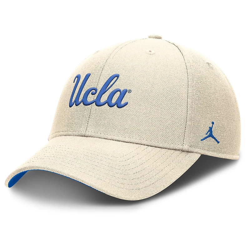 Casquette ajustable Jordan Brand Natural UCLA Bruins Primetime Rise Dri-FIT pour homme