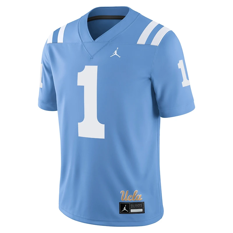 Men's Jordan Brand #1 Light Blue UCLA Bruins Alternate Game Jersey
