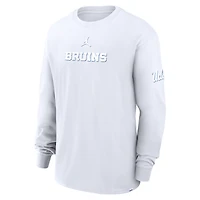 Men's Jordan Brand White UCLA Bruins 2-Hit Statement Max90 Long Sleeve T-Shirt