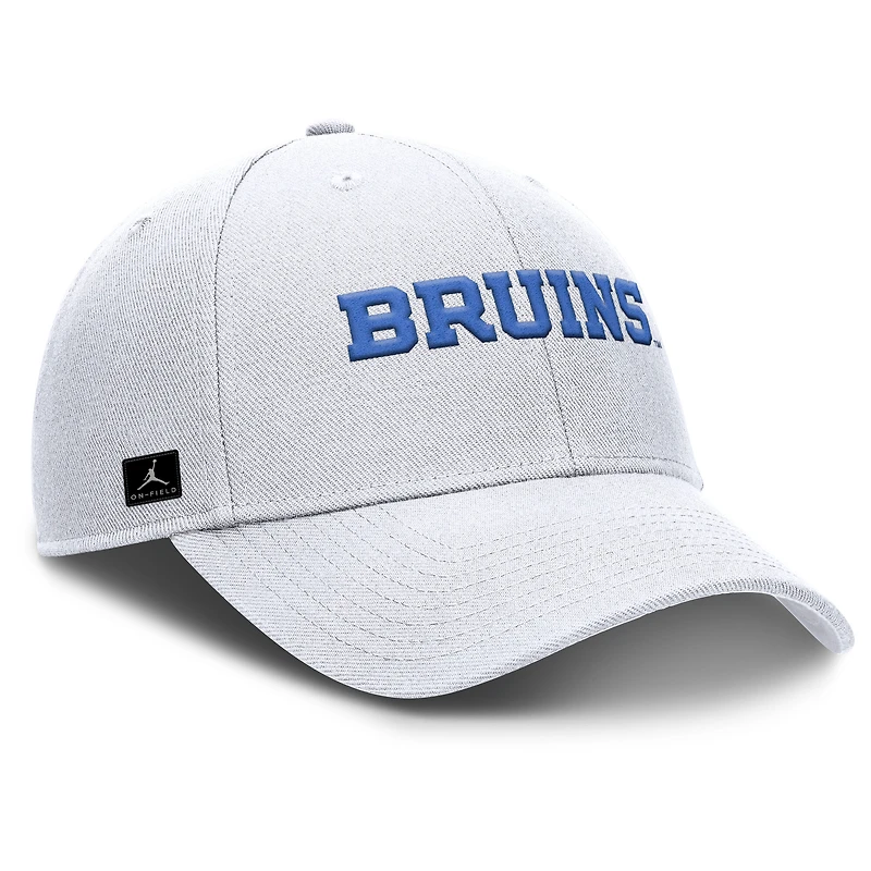 Men's Jordan Brand White UCLA Bruins 2025 On-Field Rise Performance Adjustable Hat