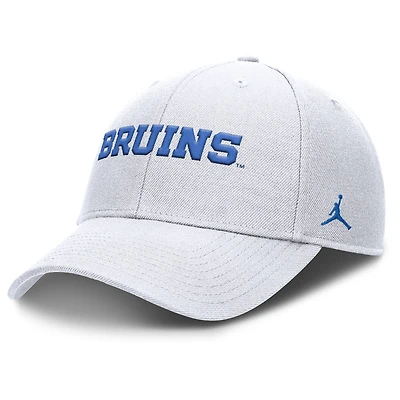 Men's Jordan Brand White UCLA Bruins 2025 On-Field Rise Performance Adjustable Hat