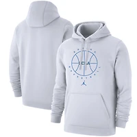 Men's Jordan Brand White UCLA Bruins Basketball Icon Club Fleece Pullover Hoodie