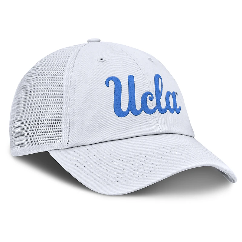 Men's Jordan Brand White UCLA Bruins Club Campus Trucker Adjustable Hat