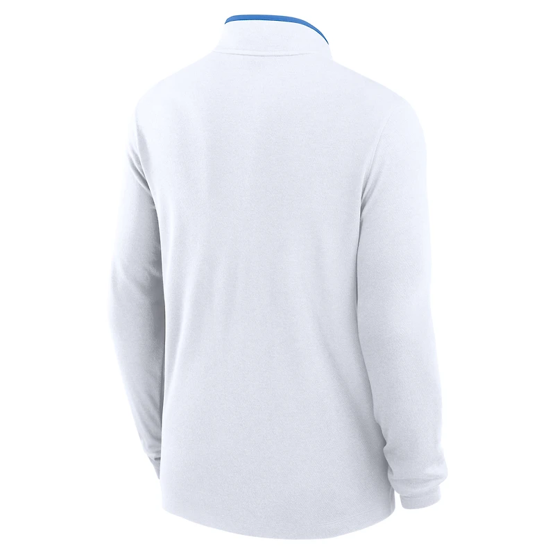 Pull-over Jordan Brand blanc UCLA Bruins Courtside Victory Dri-FIT à demi-zip pour homme