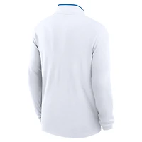 Pull-over Jordan Brand blanc UCLA Bruins Courtside Victory Dri-FIT à demi-zip pour homme