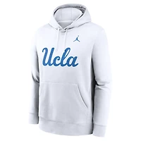 Men's Jordan Brand White UCLA Bruins Primetime Club Fleece Pullover Hoodie