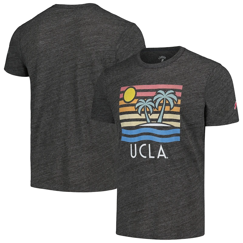 Men's League Collegiate Wear Heather Charcoal UCLA Bruins Hyper Local Victory Falls Tri-Blend T-Shirt