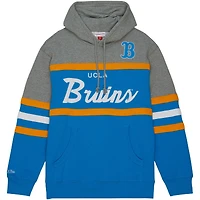 Men's Mitchell & Ness Light Blue UCLA Bruins Head Coach Pullover Hoodie