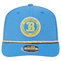 Casquette extensible à bouton-pression COOLERA 9SEVENTY UCLA Bruins bleue New Era pour homme