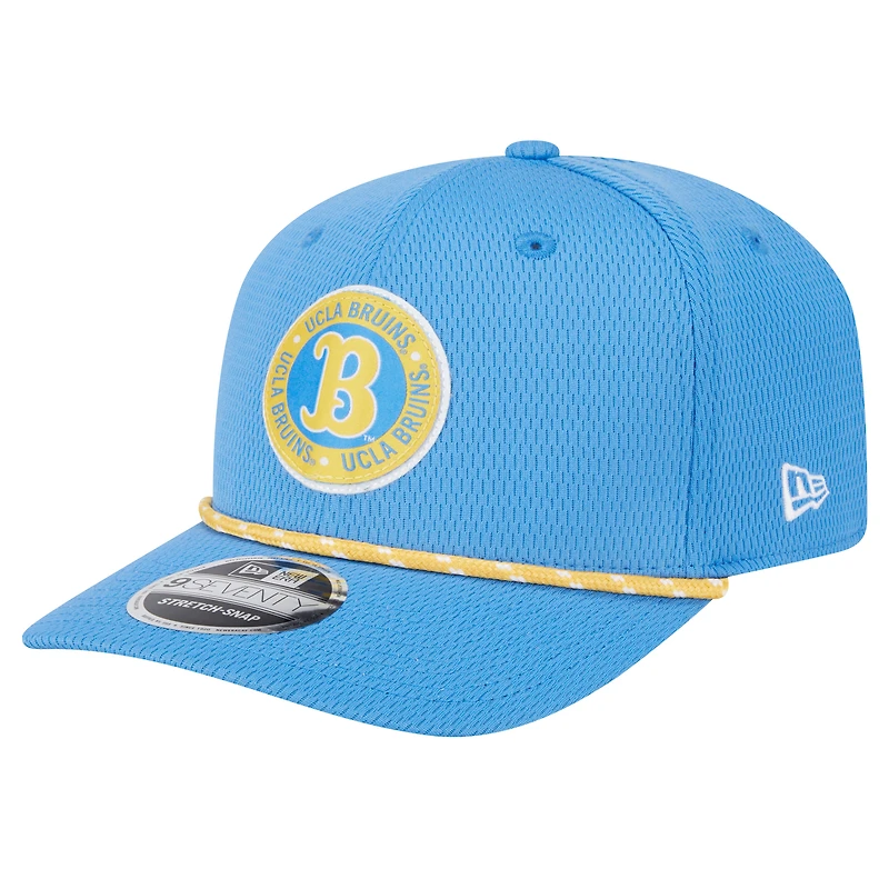 Casquette extensible à bouton-pression COOLERA 9SEVENTY UCLA Bruins bleue New Era pour homme
