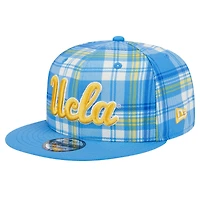 Casquette à rabat 9FIFTY à carreaux bleus New Era pour homme des Bruins de l'UCLA