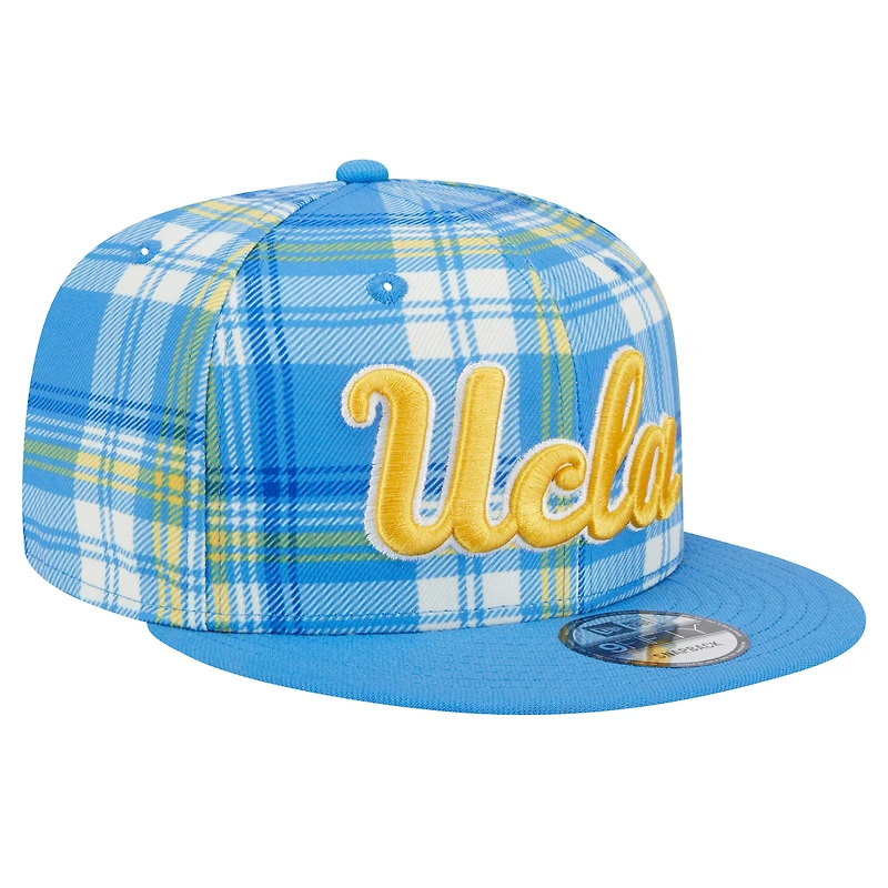 Men's New Era Blue UCLA Bruins Plaid 9FIFTY Snapback Hat