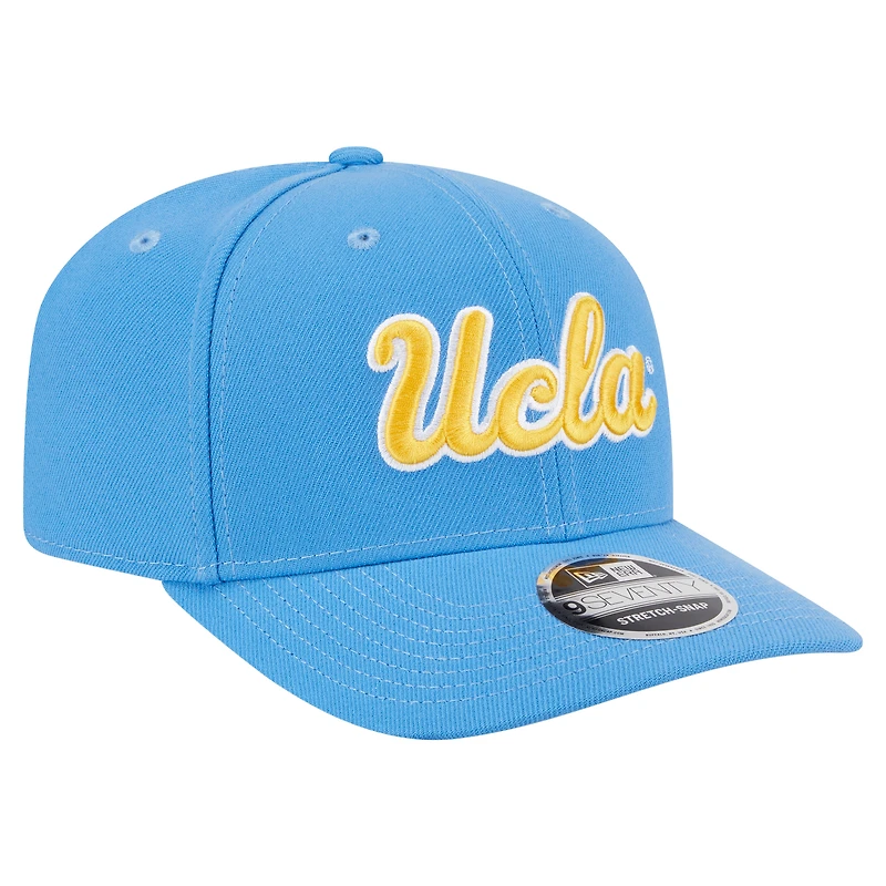 Casquette ajustable extensible à boutons-pression New Era bleue UCLA Bruins Team Collective 9SEVENTY pour homme