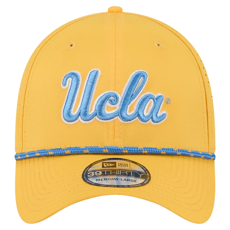 Men's New Era  Gold UCLA Bruins Rope 39THIRTY Flex Hat