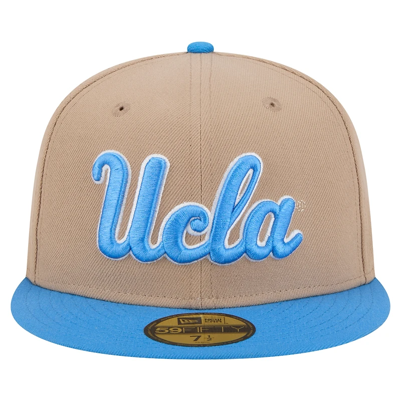 Men's New Era  Khaki UCLA Bruins Two-Tone 59FIFTY Fitted Hat