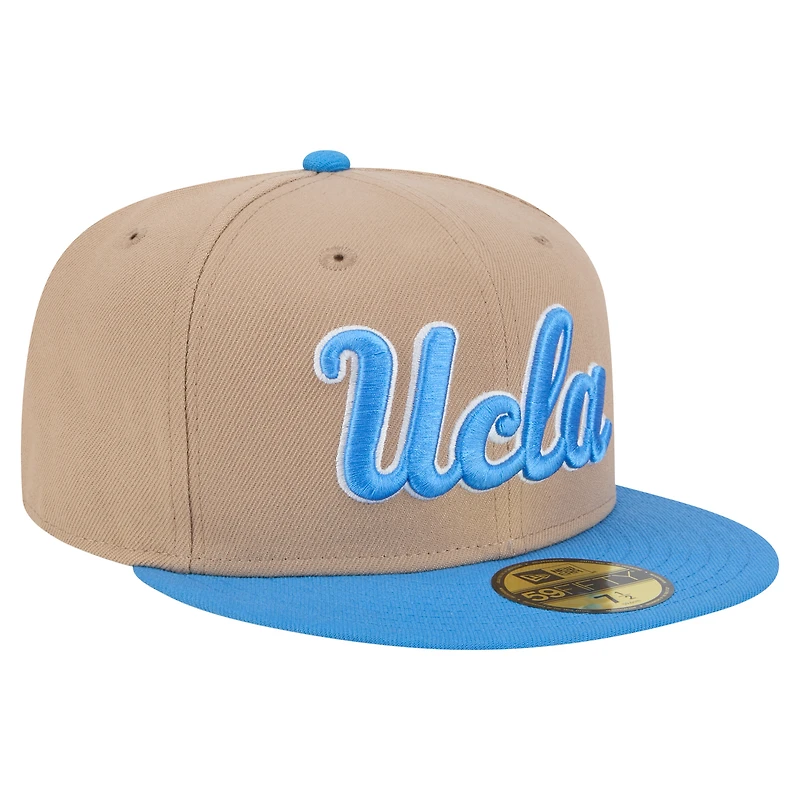 Men's New Era  Khaki UCLA Bruins Two-Tone 59FIFTY Fitted Hat