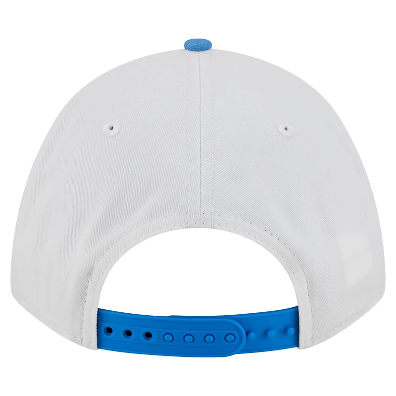 Men's New Era White/Blue UCLA Bruins Arch Two-Tone Rope 9FORTY A-Frame M-Crown Adjustable Hat