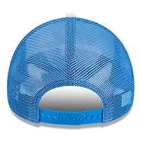 Casquette de camionneur réglable UCLA Bruins Court Sport Foam A-Frame 9FORTY New Era blanc/bleu pour hommes