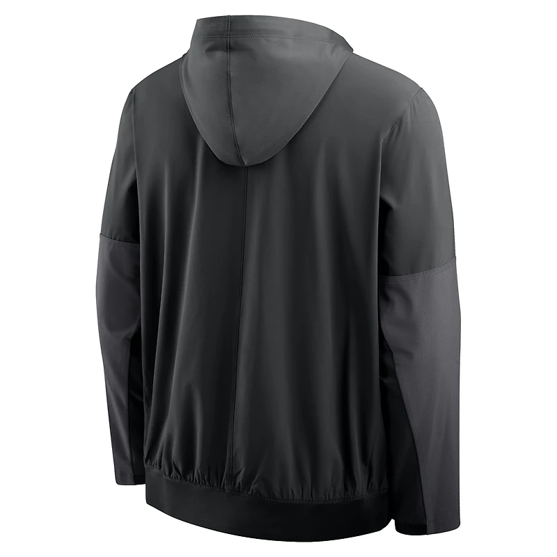 Men's Nike Black UCLA Bruins Anorak Half-Zip Hoodie Jacket