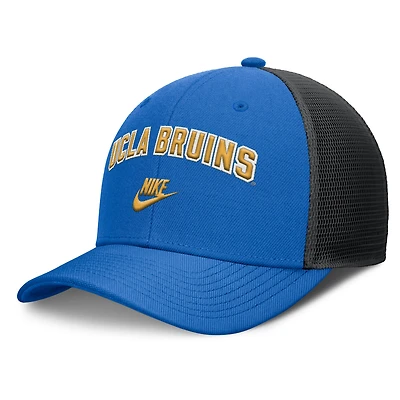 Casquette ajustable Nike Legacy Arch Rise Performance Trucker bleu/noir pour homme des Bruins de l'UCLA