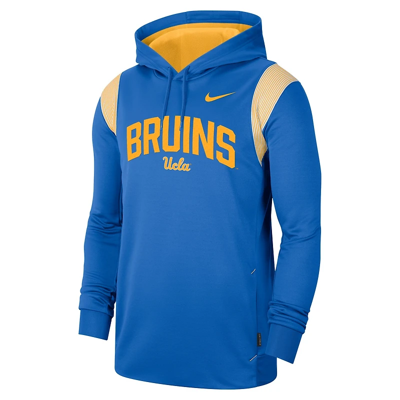 Sweat à capuche Nike UCLA Bruins 2022 Game Day Sideline Performance pour homme, bleu