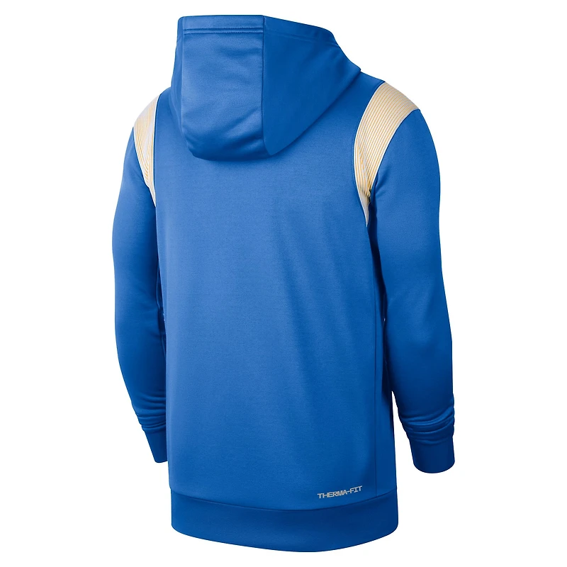 Sweat à capuche Nike UCLA Bruins 2022 Game Day Sideline Performance pour homme, bleu