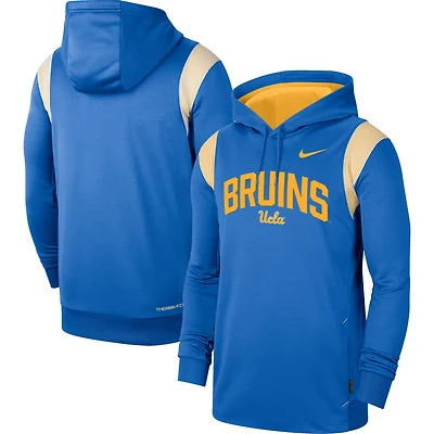 Sweat à capuche Nike UCLA Bruins 2022 Game Day Sideline Performance pour homme, bleu
