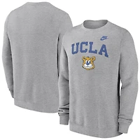 Sweat-shirt Nike gris chiné UCLA Bruins Legacy Classic pour homme