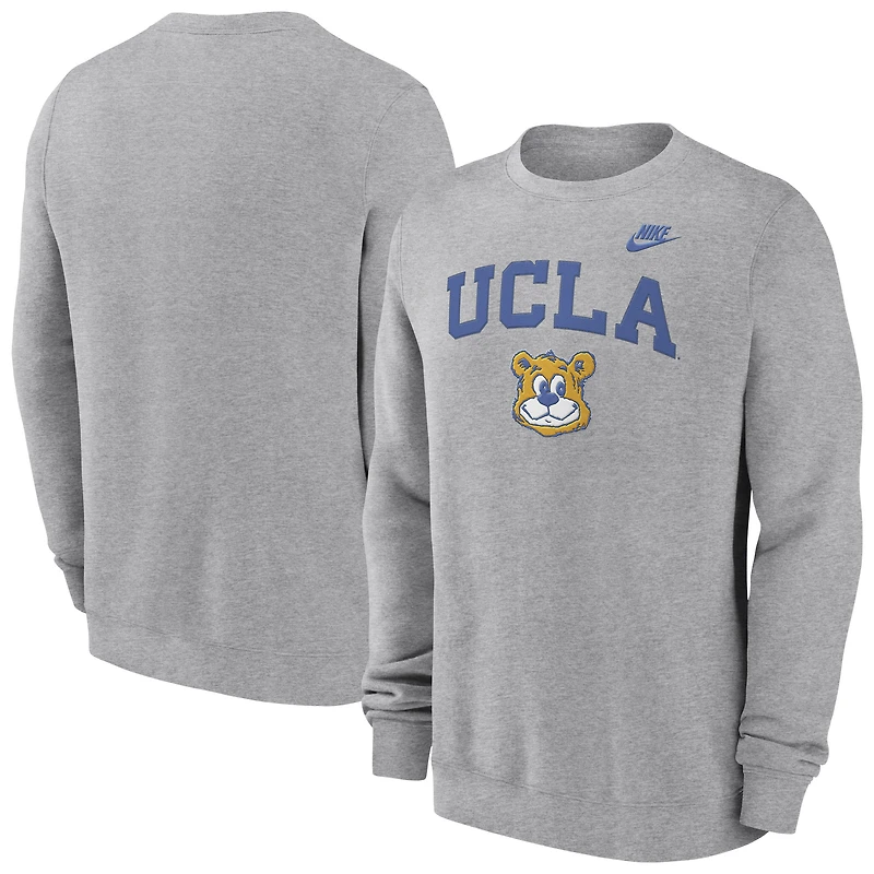 Sweat-shirt Nike gris chiné UCLA Bruins Legacy Classic pour homme