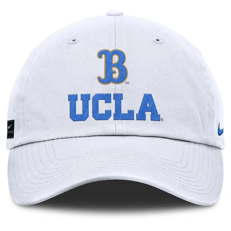 Casquette ajustable Nike blanche UCLA Bruins 2025 Sideline Club pour homme