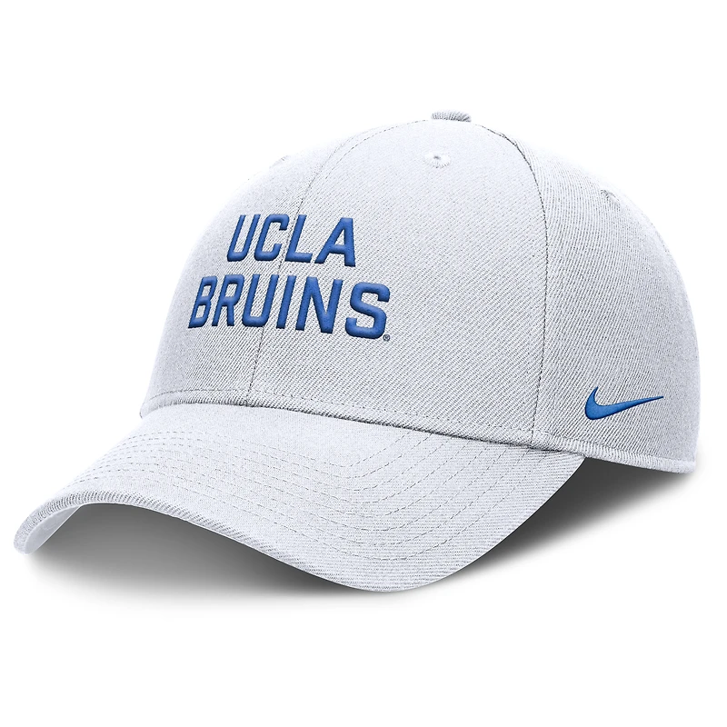 Casquette ajustable Nike blanche UCLA Bruins 2025 Sideline Rise pour homme