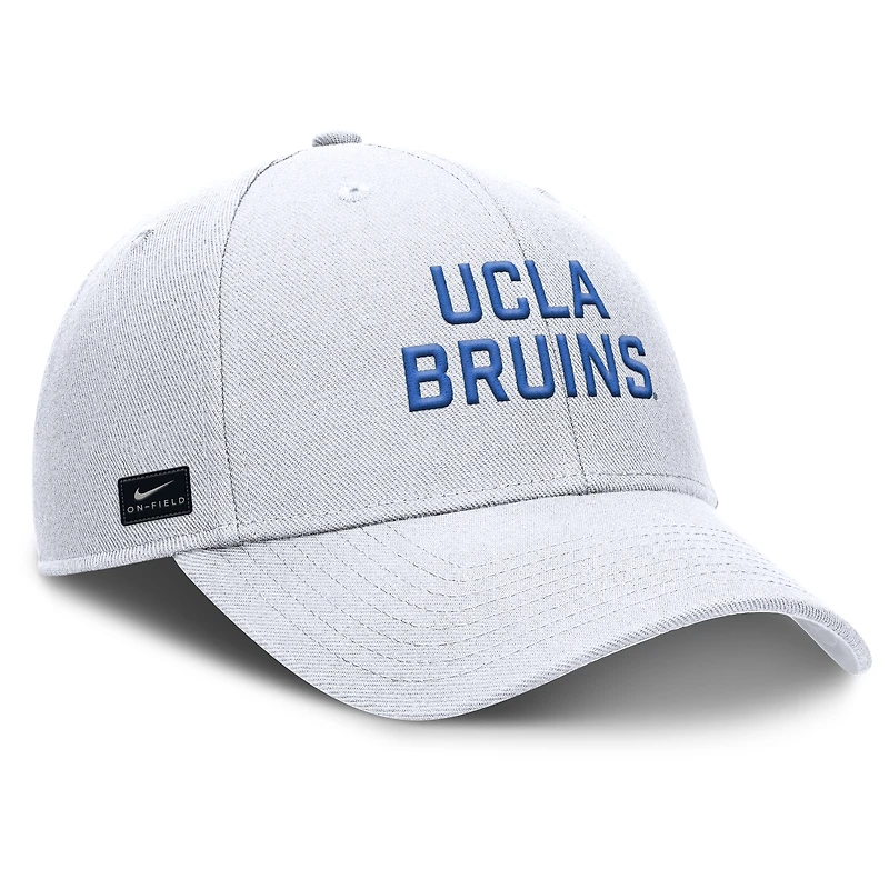 Casquette ajustable Nike blanche UCLA Bruins 2025 Sideline Rise pour homme