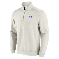 Men's Tommy Bahama Cream UCLA Bruins Tobago Bay Half-Zip Tri-Blend Top
