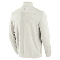 Men's Tommy Bahama Cream UCLA Bruins Tobago Bay Half-Zip Tri-Blend Top