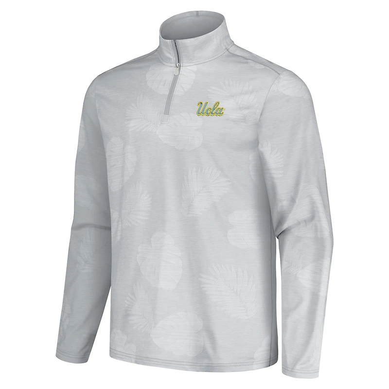 Veste zippée à quart de tour Tommy Bahama grise UCLA Bruins Sport Delray Frond pour homme