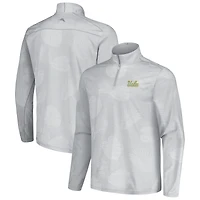 Veste zippée à quart de tour Tommy Bahama grise UCLA Bruins Sport Delray Frond pour homme