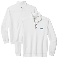 Veste mi-zip Tommy Bahama blanche pour homme des Bruins de l'UCLA à Montego Bay