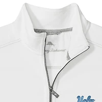 Veste mi-zip Tommy Bahama blanche pour homme des Bruins de l'UCLA à Montego Bay