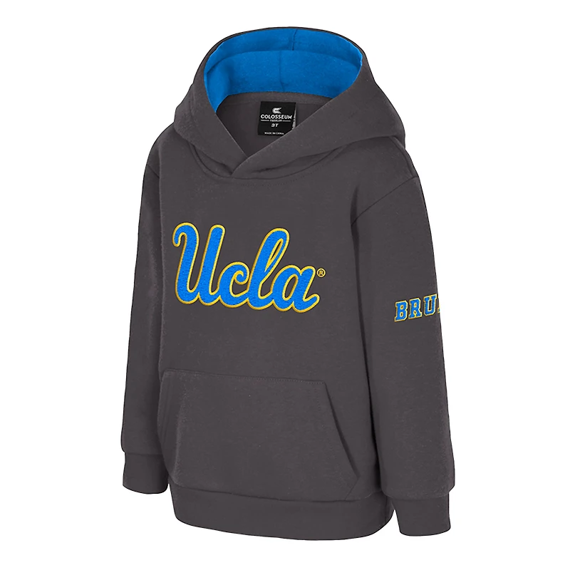 Toddler Colosseum  Charcoal UCLA Bruins Big Logo Volume Fleece Pullover Hoodie