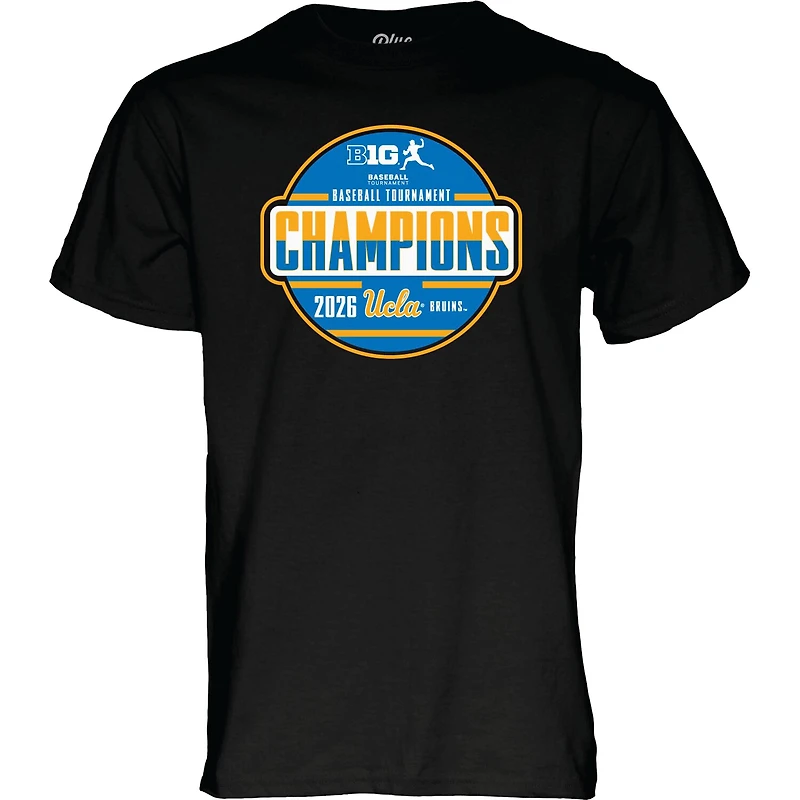 Unisex Blue 84 Black UCLA Bruins 2026 Big Ten Baseball Tournament Champions Locker Room T-Shirt