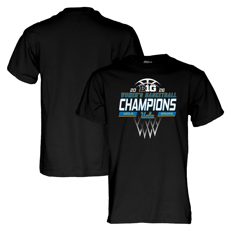 Unisex Blue 84 Black UCLA Bruins 2026 Big Ten Women's Basketball Regular Season Champions Locker Room T-Shirt
