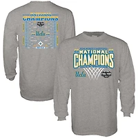 T-shirt unisexe bleu 84 gris UCLA Bruins 2026 NCAA Women's Basketball National Champions Bracket à manches longues