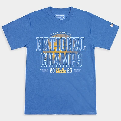 Unisex Homefield Blue UCLA Bruins 2026 NCAA Women's Basketball National Champions T-Shirt
